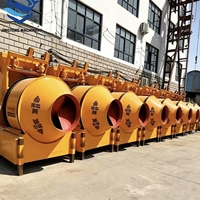Bétonnière JZC500 500L, mélangeur à tambour portable avec moteur électrique pour le mélange de béton sur chantier