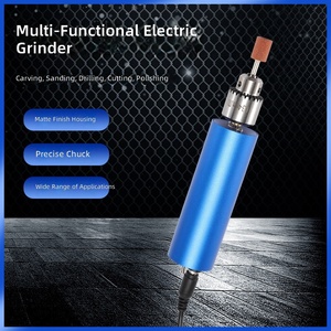 Geschwindigkeitsregulierbarer Handgehaltener Mini-Metallschleifer, Multifunktionaler Blauer Elektrischer Bohrer zum Polieren und Schleifen von Jade - Product Image 5