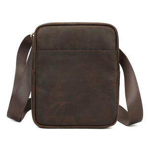 Borsa a <span class=keywords><strong>Tracolla</strong></span> in Pelle Crazy Horse per <span class=keywords><strong>Uomo</strong></span>, Borsa a Mano in Vera Pelle, Grande Capacità, Borsa a Spalla per <span class=keywords><strong>Uomo</strong></span> - Product Image 1