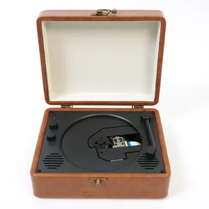 Superior Performance Retro Suitcase CD Player Portable Dual Speaker HiFi Stereo Sound BT Record Player For Home