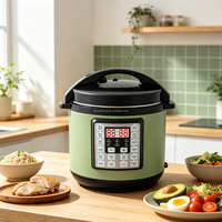Cuisinière électrique à pression grande taille, pot antiadhésif, modes de cuisson multiples, appareil de cuisine domestique, approvisionnement en gros