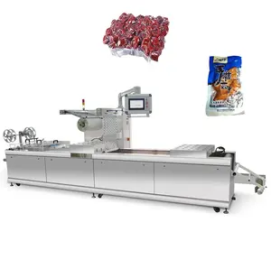 Satılık 320/360/420mm gıda et sığır termoform vakum rulo stok paketleme makinesi