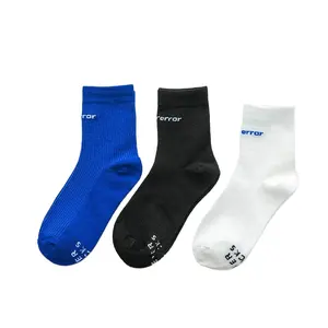 Women Black Socks Unisex Cotton Custom Sport Sock Midtube Socks