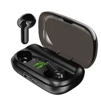 XT-01-auriculares inalámbricos con Bluetooth, dispositivo de audio estéreo 9D, con cancelación de ruido, resistente al agua IPX7, con funda de 2200mAh, color azul