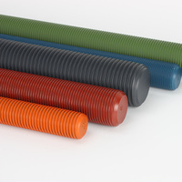 Tiges filetées en PTFE couleur ASTM A193 B7 avec écrous hexagonaux en PTFE de grade 7 ou 2H pour le boulonnage des brides