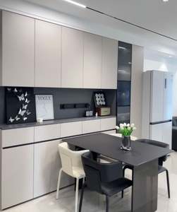 Armoire à vin moderne en bois avec grande capacité pour le salon, le bar à domicile et l'exposition de vins - Product Image 5