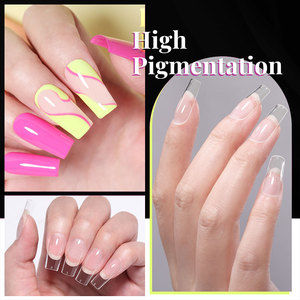 BORN PRETTY - <span class=keywords><strong>Uñas</strong></span> Postizas Profesionales de Cobertura Total, <span class=keywords><strong>Cortas</strong></span>, Forma Ataúd, Almendradas, Cuadradas, Transparentes, de Acrílico ABS, Puntas de Gel Suave, 550 Unidades, Venta al por Mayor - Product Image 4