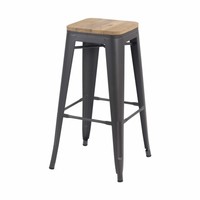 Moderne en bois en métal de siège tabouret chaise empilable industriel de couleur tabourets de bar meubles en vente