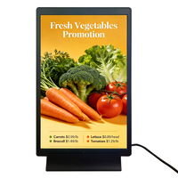 Pemutar Iklan LCD Vertikal 10.1 Inci Pembaruan OTA ESL Untuk Supermarket, Toko Kelontong, Toko Teh Susu, Label Rak Elektronik