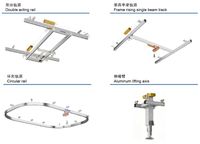 Système de pont roulant en aluminium YUNR KBK - Rails modulaires pour la manutention des matériaux, fonctionnement manuel, capacité 100T, dimensions personnalisées, 100kg
