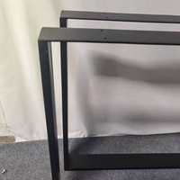 Support de pied de table en métal créatif en forme de U en fer personnalisé support de bureau pour la conférence et l'utilisation de canapé conception de matériel unique