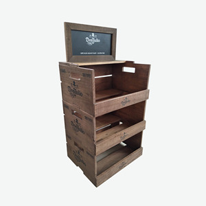 <span class=keywords><strong>Donjulio</strong></span> Retro Desktop Wein regal Wein regal Schrank Stapelbare Aufbewahrung anzeige aus Holz Geeignet für Supermärkte, Hotels - Product Image 4