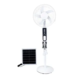 Commercial Electric AC DC 16 Inch 6 Volt 2021 New DC Battery Standing Rechargeable Pedestal Fan