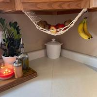 Meilleure vente cintres support panier macramé fruits hamac fruits hamac macramé