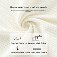 Combinaison-pull en velours mousse pour bébé, printemps-automne, manches longues, vêtements pour nouveau-né, confortable, doux pour la peau, combinaison de ramper