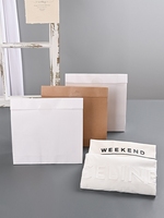 Enveloppes en papier kraft auto-adhésives pour vêtements, cadeaux, documents, pochettes d'expédition réutilisables avec logo personnalisé imprimé