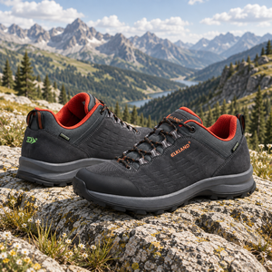 Chaussures de randonnée respirantes et imperméables en daim pour hommes, baskets durables pour l'extérieur, idéales pour l'automne, le trekking, le camping et les voyages. - Product Image 1