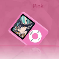 Lecteur MP3 MP4 portable avec écran LCD de 1,8 pouce, boîtier en métal, prise en charge de la carte TF, lecture de livres électroniques, fonction radio FM
