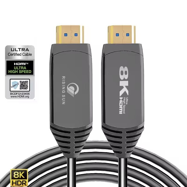 Ultra High Speed HDMI Fiber Optical Cable 4K 120Hz 8K 60Hz 48gbps Flexible AOC HDMI Cable for Desk Top Computer