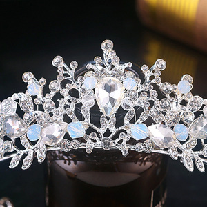 Corona de Aleación Estilo Coreano <span class=keywords><strong>para</strong></span> Novia, Accesorios <span class=keywords><strong>para</strong></span> el Cabello de Princesa <span class=keywords><strong>para</strong></span> Vestido de Novia, Corona Barroca <span class=keywords><strong>para</strong></span> Novia, Tocado <span class=keywords><strong>para</strong></span> el Cabello - Product Image 3