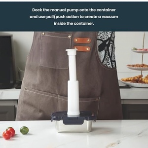 Boîte à lunch en verre borosilicate de haute qualité au design moderne, récipient alimentaire sûr avec bouchon sous vide, idéal pour le camping, avec logo en silicone, emballé pour une utilisation facile. - Product Image 3
