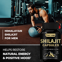 Extrait de Shilajit Pur de l'Himalaya en Capsules 10000 mg pour Hommes – Marque Blanche, Vente en Gros, Complément Alimentaire Naturel Brut de Chine