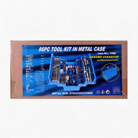 Ensemble de 86 outils de sécurité automobile avec cliquet, outils de taille-haie, outils à main en acier au carbone chromé pour la réparation automobile