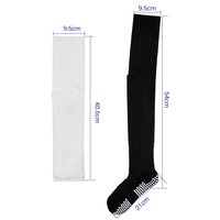 Mi-mollet haute longue polyuréthane coton Double face Grippy Elite Football Crew bloc Grip Football chaussettes de sport pour l'entraînement