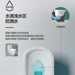 โถสุขภัณฑ์แบบชิ้นเดียว U3 ระบบไซฟอน 36 ลิตร แบบตั้งพื้น พร้อมระบบดับกลิ่น แบบ S-Trap ระยะห่าง 380 มม. - Product Image 2