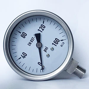 En 837-1 3Inch 80Mm Compleet <span class=keywords><strong>Ss</strong></span> SS316 Manometer 160PSI NPT1/4 - Product Image 4