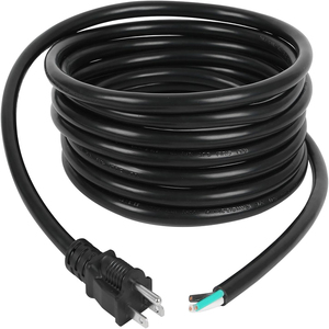 Kabel Pengganti Daya dengan Steker US NEMA 5-15P Ujung Terbuka untuk Lampu Plafon Hampton Bay - Product Image 1