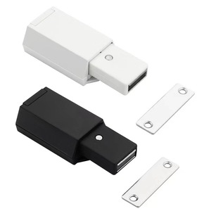 Bouton de fermeture magnétique en alliage d'aluminium pour porte dissimulée, robuste, pour armoires et placards, quincaillerie de fixation sur porte - Product Image 1