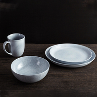 P & T Horeca ensemble d'assiettes en porcelaine nordique ensemble de table à manger de luxe ustensiles de cuisine ensemble d'assiettes à dîner vaisselle
