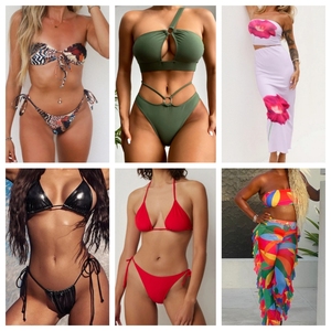 <span class=keywords><strong>Bikini</strong></span> Sexy para Mujer, Conjunto Mixto, Traje de Baño de Verano, Color Personalizado, Diseño Moderno, Venta al Por Mayor, Envío Aleatorio - Product Image 3