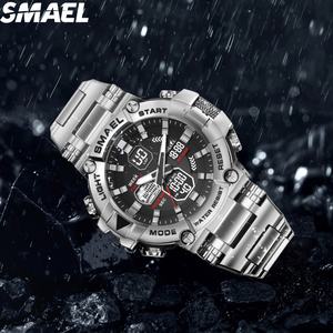 Reloj de Marca con Movimiento Japonés de Cuarzo, Resistente al Agua, con Reverso de Acero Inoxidable, Personalizado, Marca SMAEL 8096, Precio de Reloj, Diseño de Reloj - Product Image 3