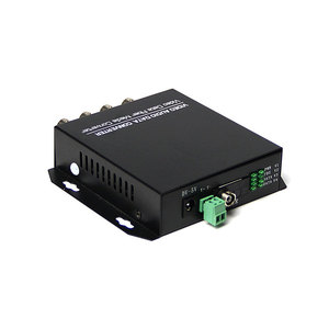 1 par de 4 canales RS485 devolver datos 720 P 960 P CVI de fibra Coaxial convertidor de vídeo - Product Image 2