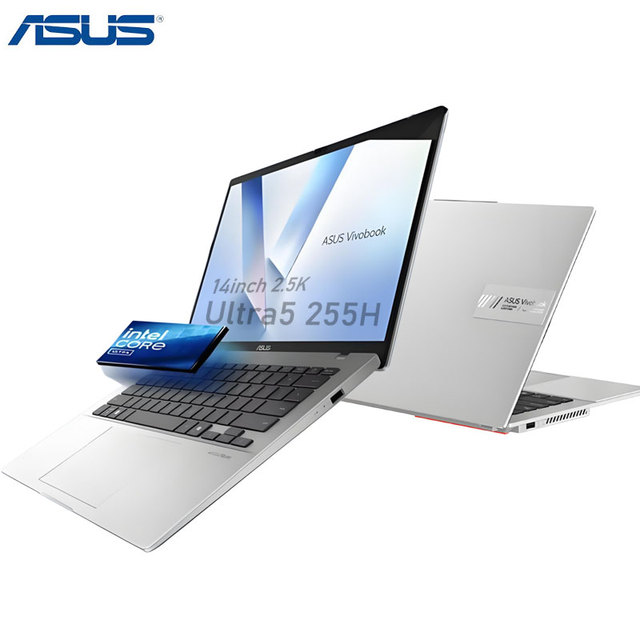 For Vivobook14 Business Laptop Intel Core Ultra5-225H 16GB DDR5 RAM 14" 2.5K Display Windows 11 Home English SSD Storage