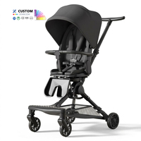 Poussette parapluie pliable pour bébé avec amortissement, maille respirante et double frein - Fournisseur Dropshipping