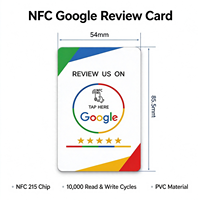 Kartu Tap NFC PVC Putih Grosir untuk Ulasan Google, Kartu Kode QR Portabel untuk Umpan Balik Sosial, untuk Hotel, Toko, dan Layanan