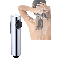 Robinet de bain de pieds hygiénique écologique, design moderne, mural, sortie unique, en plastique ABS, finition chromée, pour salle de bain et hôtel
