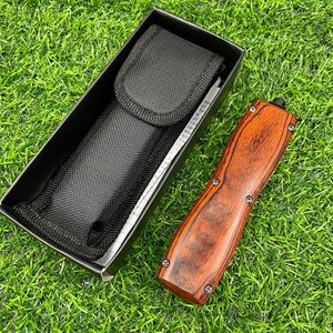 Couteau de poche tactique compact pour camping en extérieur, lame en acier rapide à pointe lance, avec bouton de déverrouillage, robuste, OEM - Product Image 6