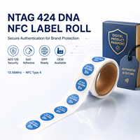 Échantillon Gratuit Mini-Étiquette Économique pour Autocollants NFC 424 DNA Suivi d'Actifs Puce RFID Personnalisée 13,56 MHz