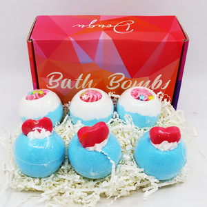 Bombes de bain mignonnes au sel marin et aux huiles essentielles, boules de bain moussantes pour jouets de douche - Product Image 1