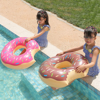 Vente chaude été gonflable beignet anneau de bain piscine flotteurs beignet Tube gonflable beignet été fête faveur pour les enfants