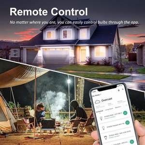 Lampadina LED Intelligente Antela A19 9W, Controllo WiFi via App, Cambio Colore RGB, Dimmerabile, Luce Bianca per Montaggio a Soffitto Domestico - Product Image 2