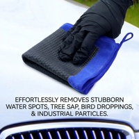 MN-M008 Gant de lavage en microfibre magique pour barre d'argile, OEM/ODM, fabriqué en Chine, pour le detailing automobile, protection de peinture à la nanotechnologie, élimine les traces