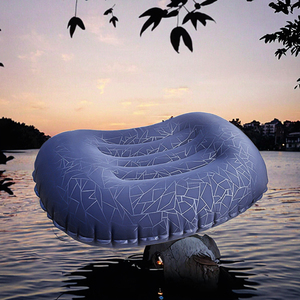 Low MOQ Relaxing New Design Inflatable Sleeping Gear Comfortable Crescent Anti-Slip Travel <strong>Pillow</strong> for Camping and Backpacking - Product Image 2