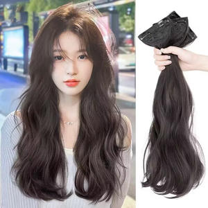 Extensions de cheveux naturels Kuizi Ting Home, lisses, à trame simple, fines et invisibles, pour femmes, utilisables en toutes saisons - Product Image 4