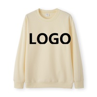 Sweat-shirt unisexe à col rond, coupe ample, en mélange polyester/coton, couleur unie, toucher doux et agréable pour la peau, décontracté, printemps