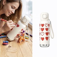 Botella de Agua Personalizada con Logotipo OEM ODM para Niños, Botella Escolar de Acero Inoxidable de 500 ml para Dibujar